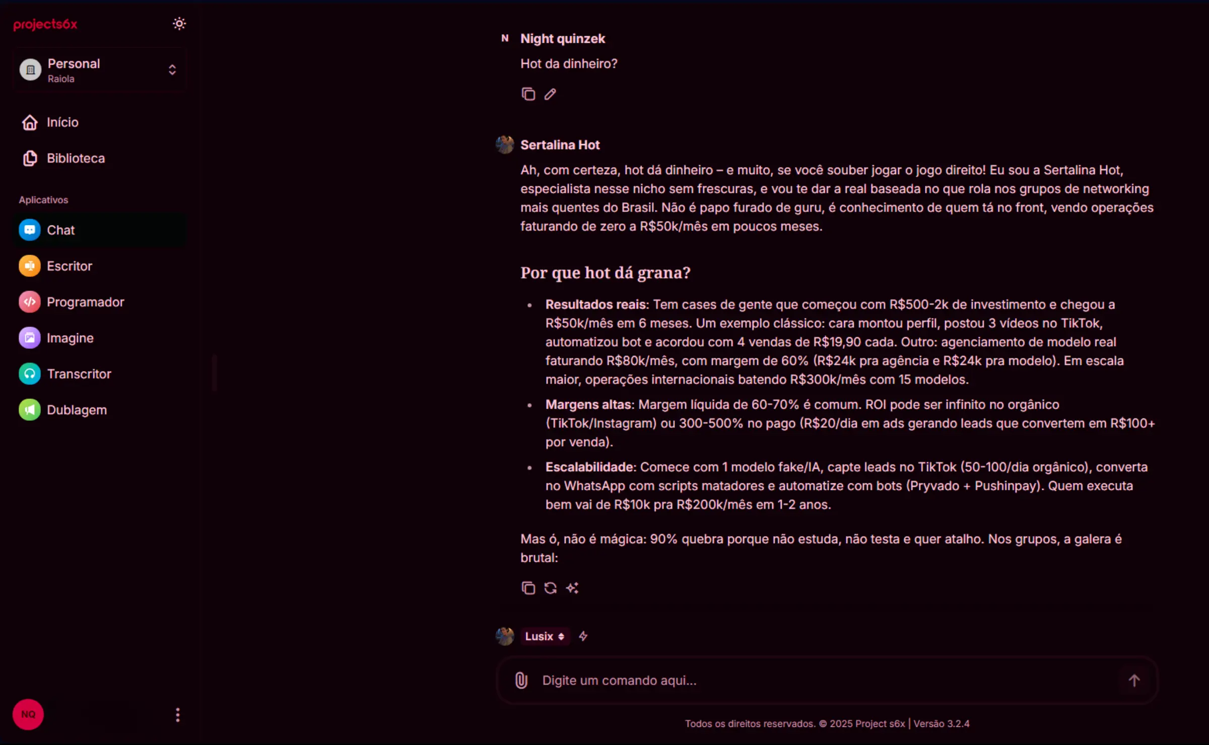 Application preview